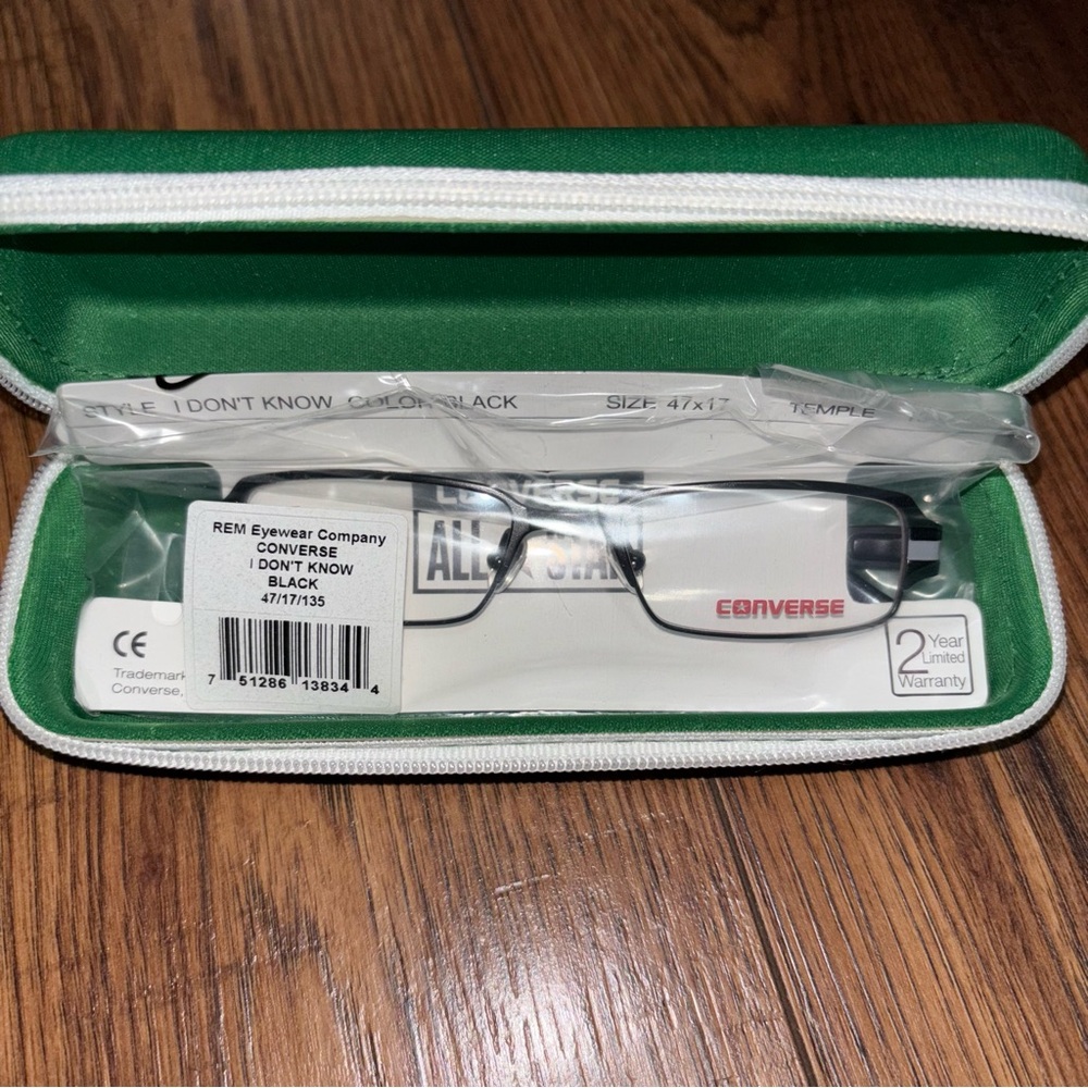 Brand New Converse Eyeglasses with Green Case